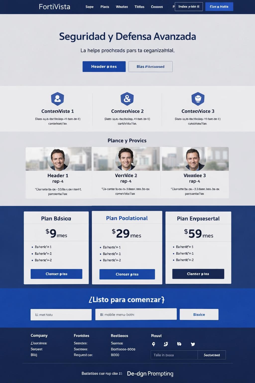 FortiVista — vista previa del theme