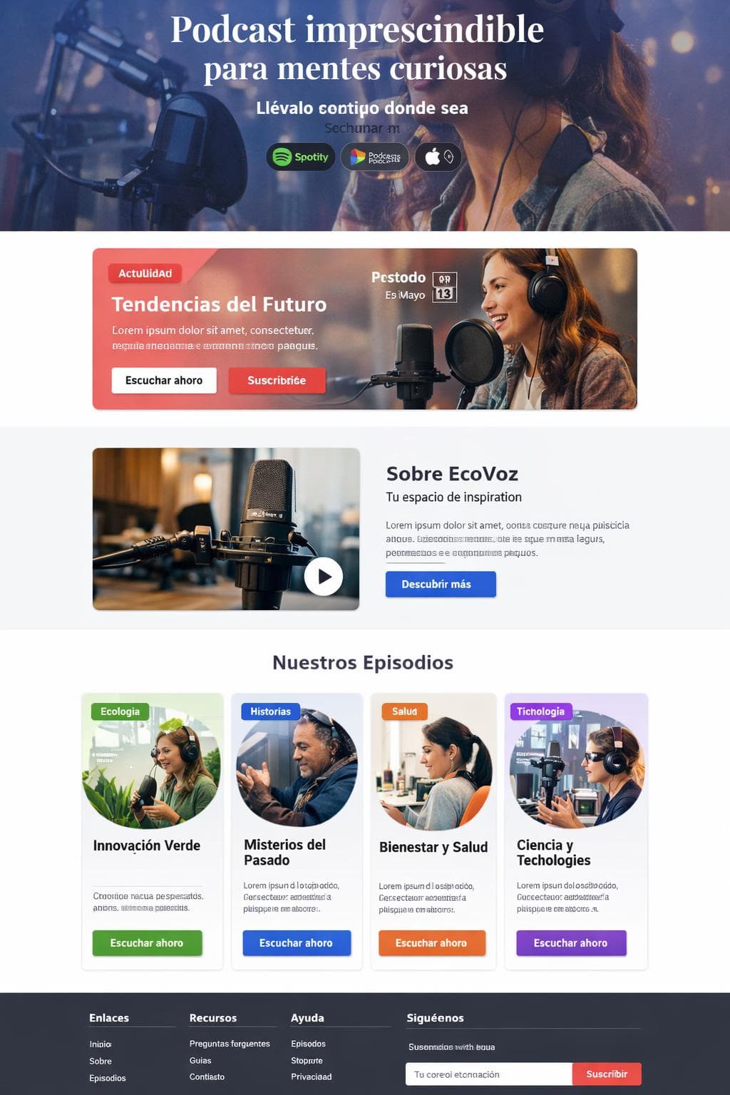 Glow Boreal — vista previa del theme