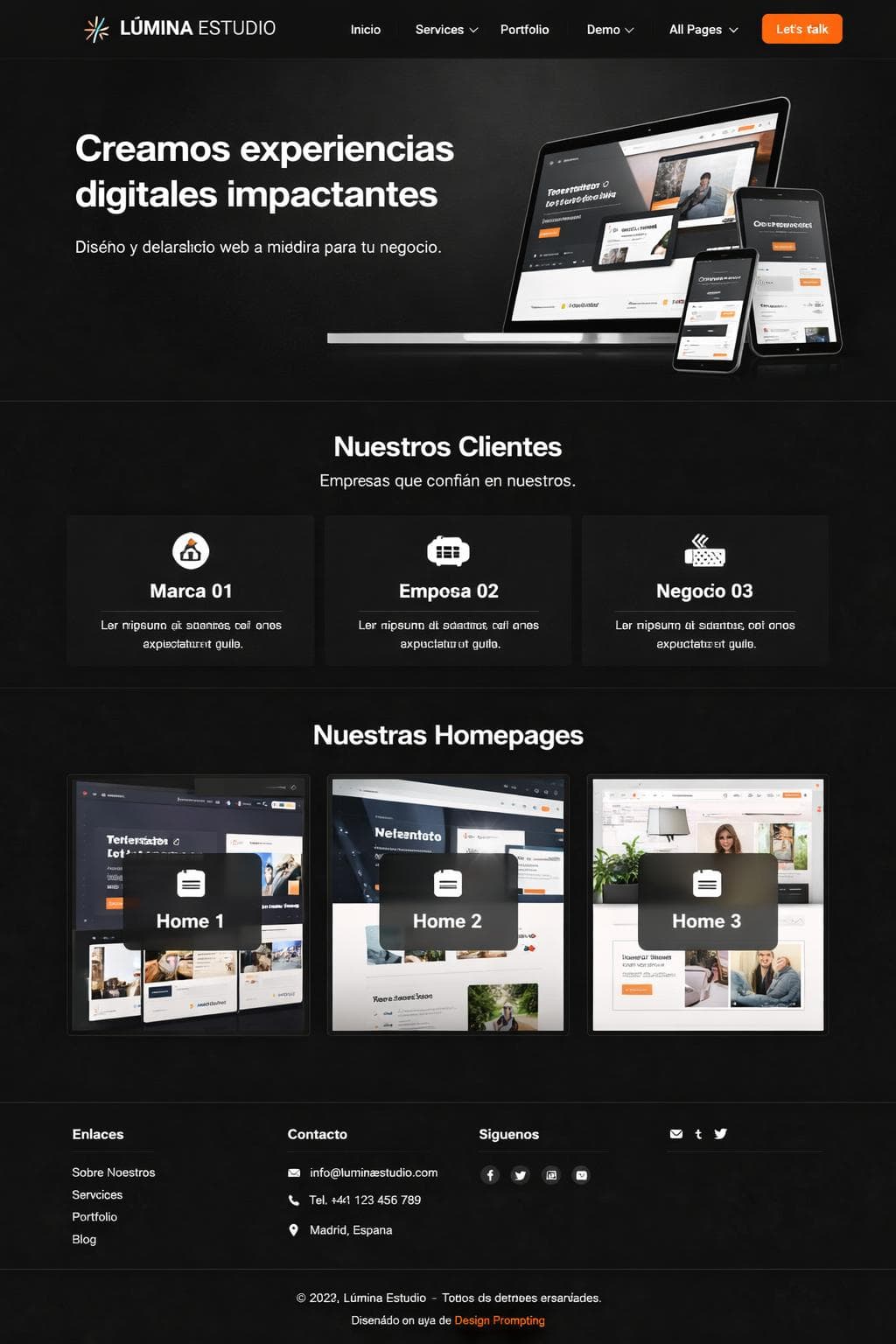 Glow Helio — vista previa del theme