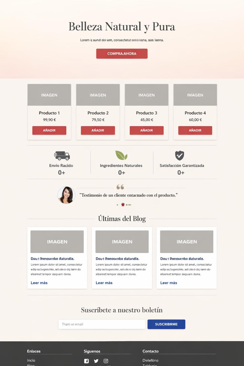 Glow Lumen — vista previa del theme