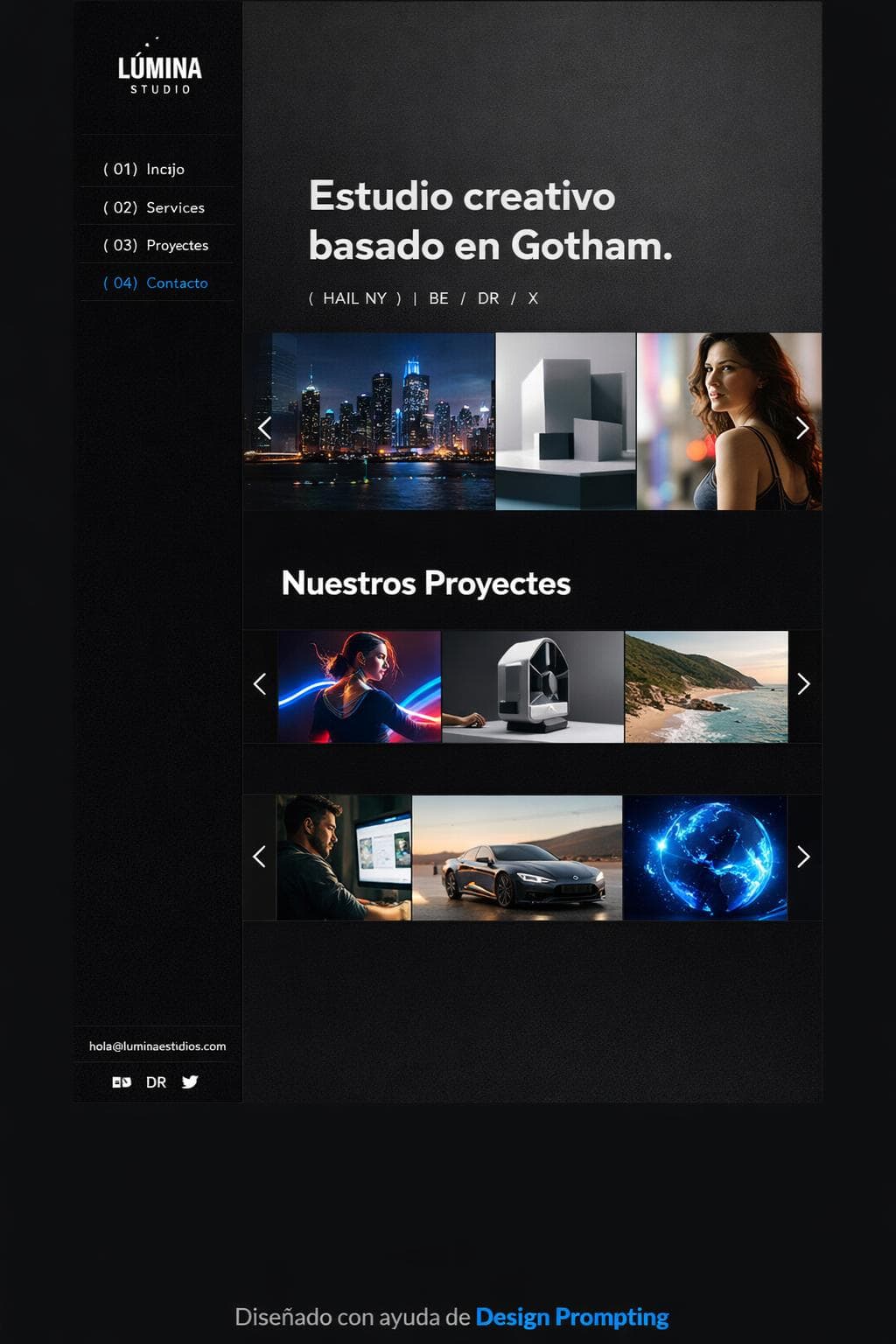 Glow Neon — vista previa del theme