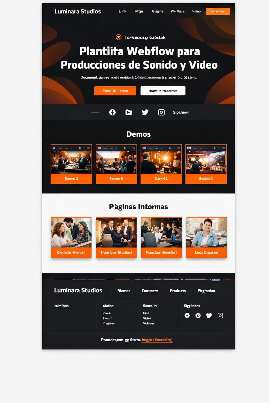 Glow Nimbo — vista previa del theme