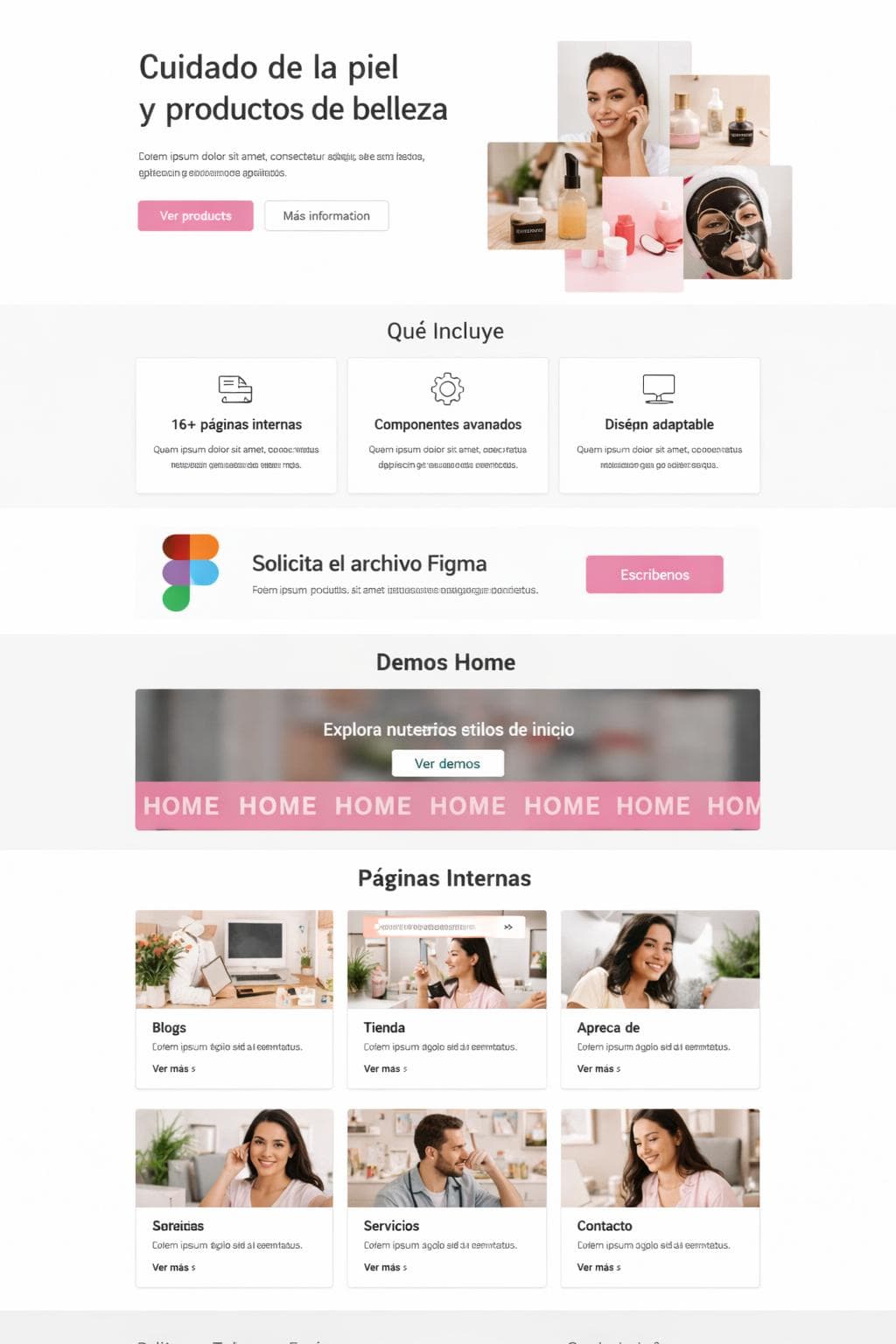 Glow Zafiro — vista previa del theme