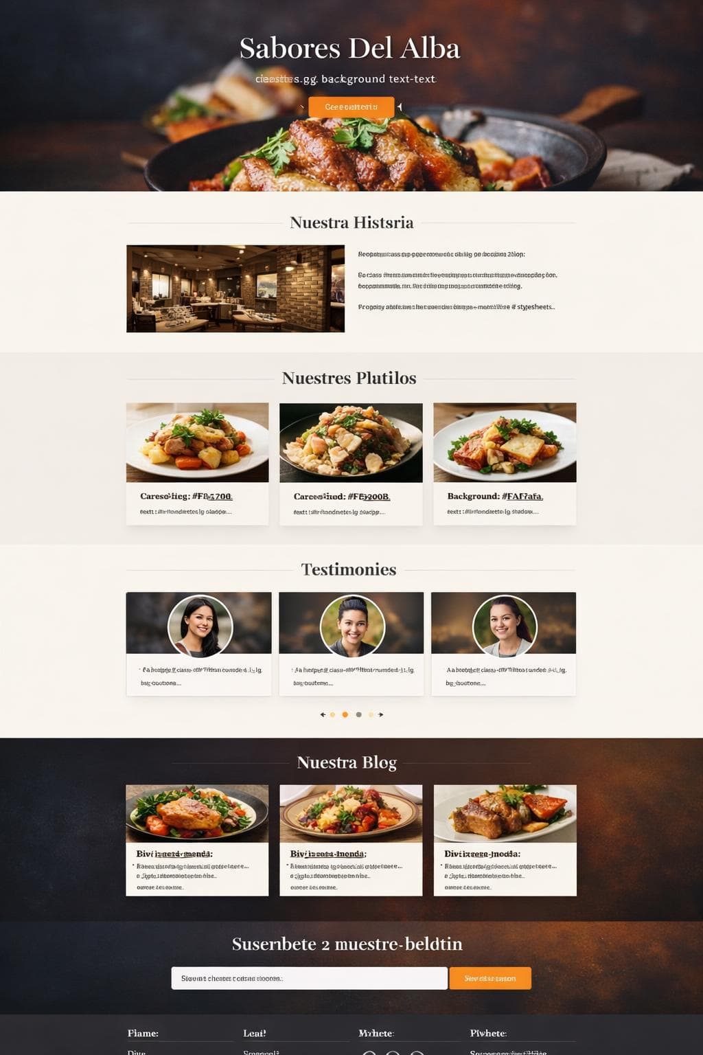 Gourmet Atlas — vista previa del theme