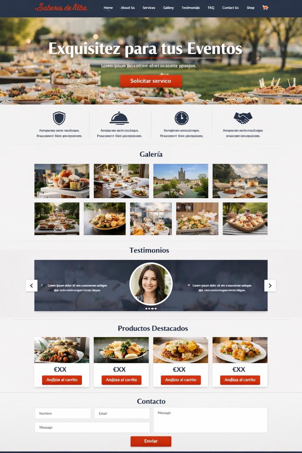 Gourmet Orion — vista previa del theme