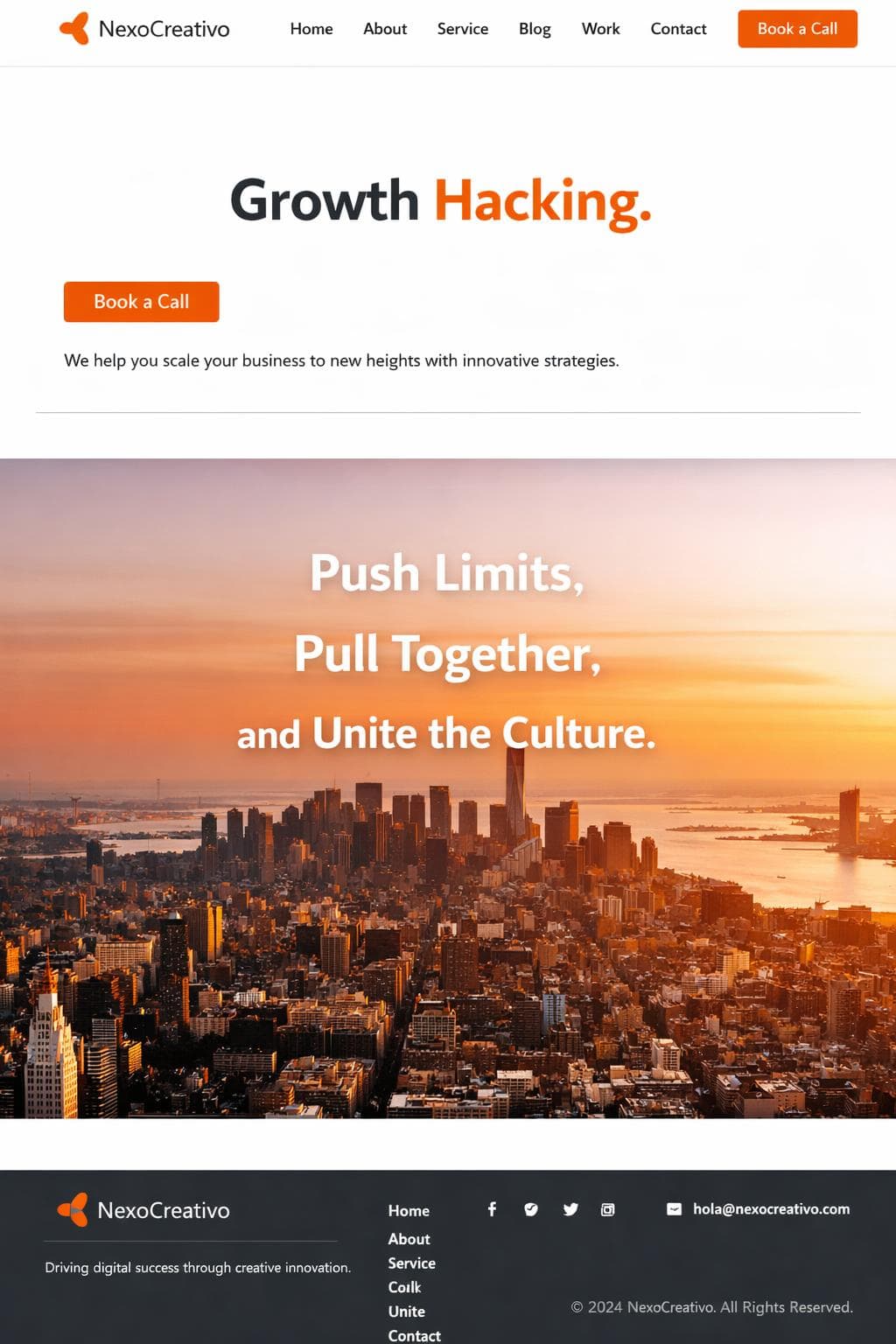 Growth Nimbo — vista previa del theme