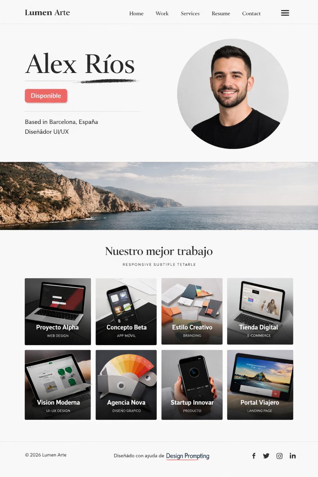 Growth Vega — vista previa del theme