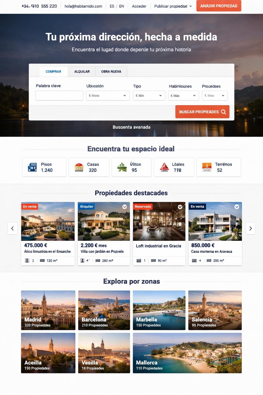 Habitar Nido — vista previa del theme