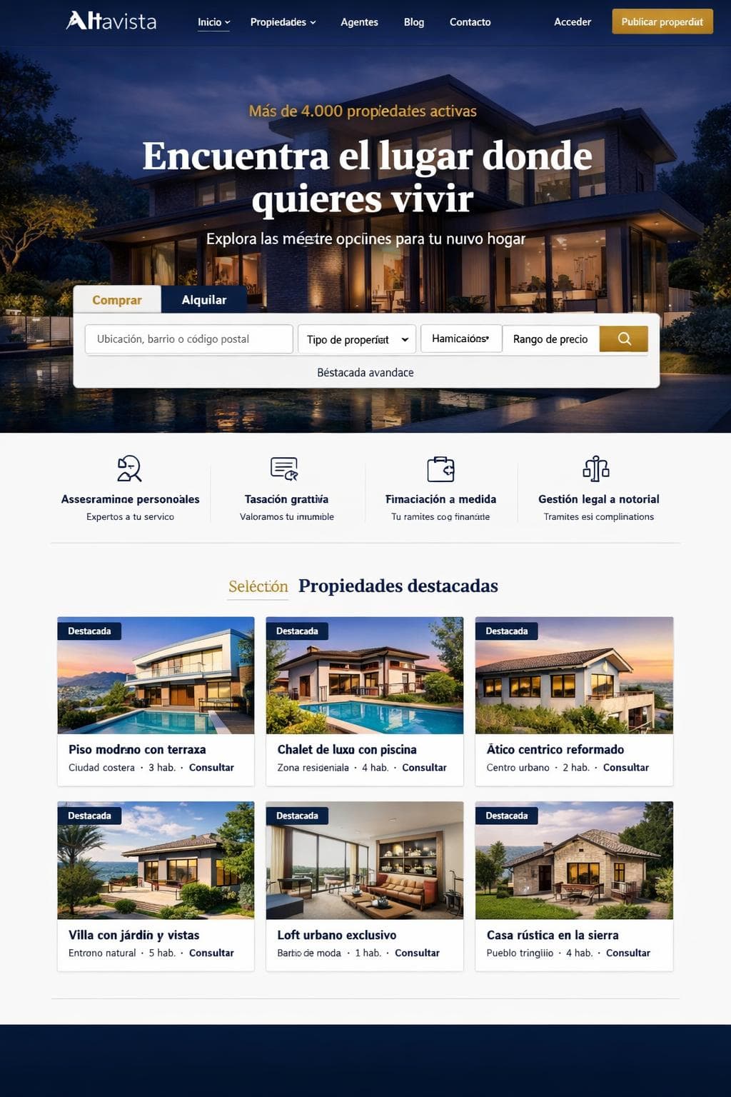 Hábitat Aurora — vista previa del theme