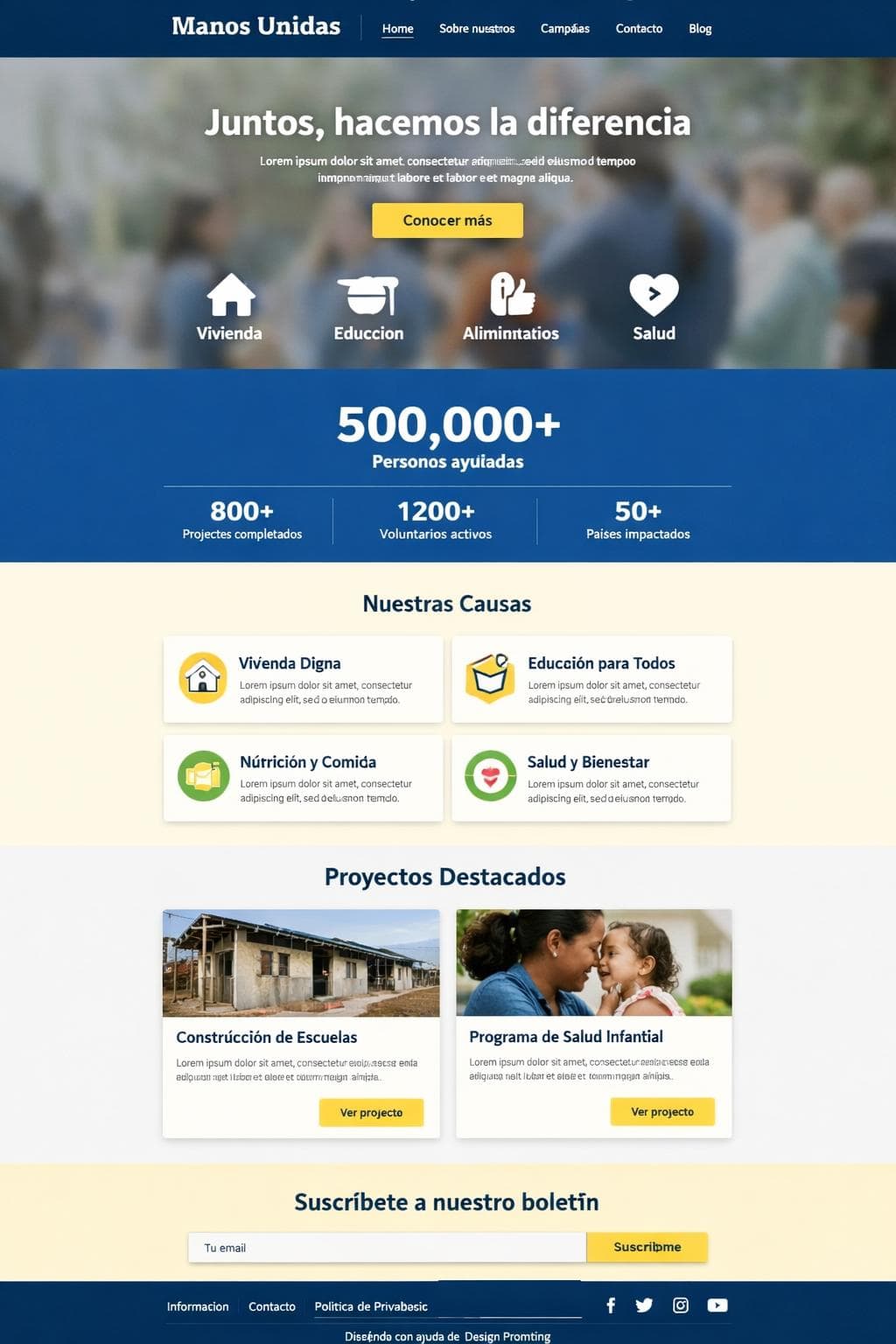 Impacto Zenit — vista previa del theme