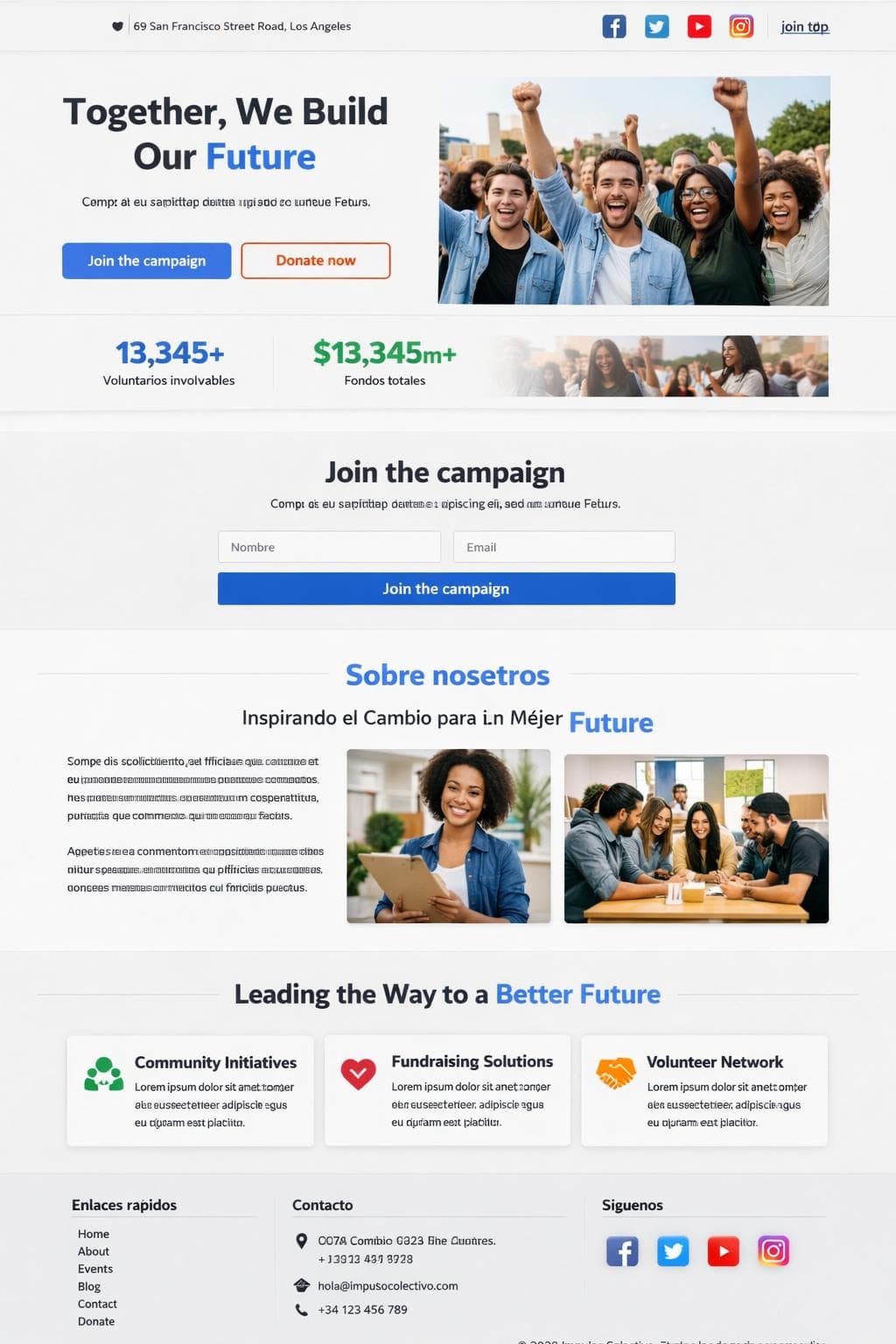 ImpulsoColectivo — vista previa del theme
