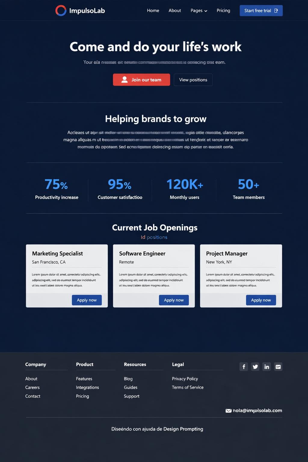 ImpulsoLab — vista previa del theme