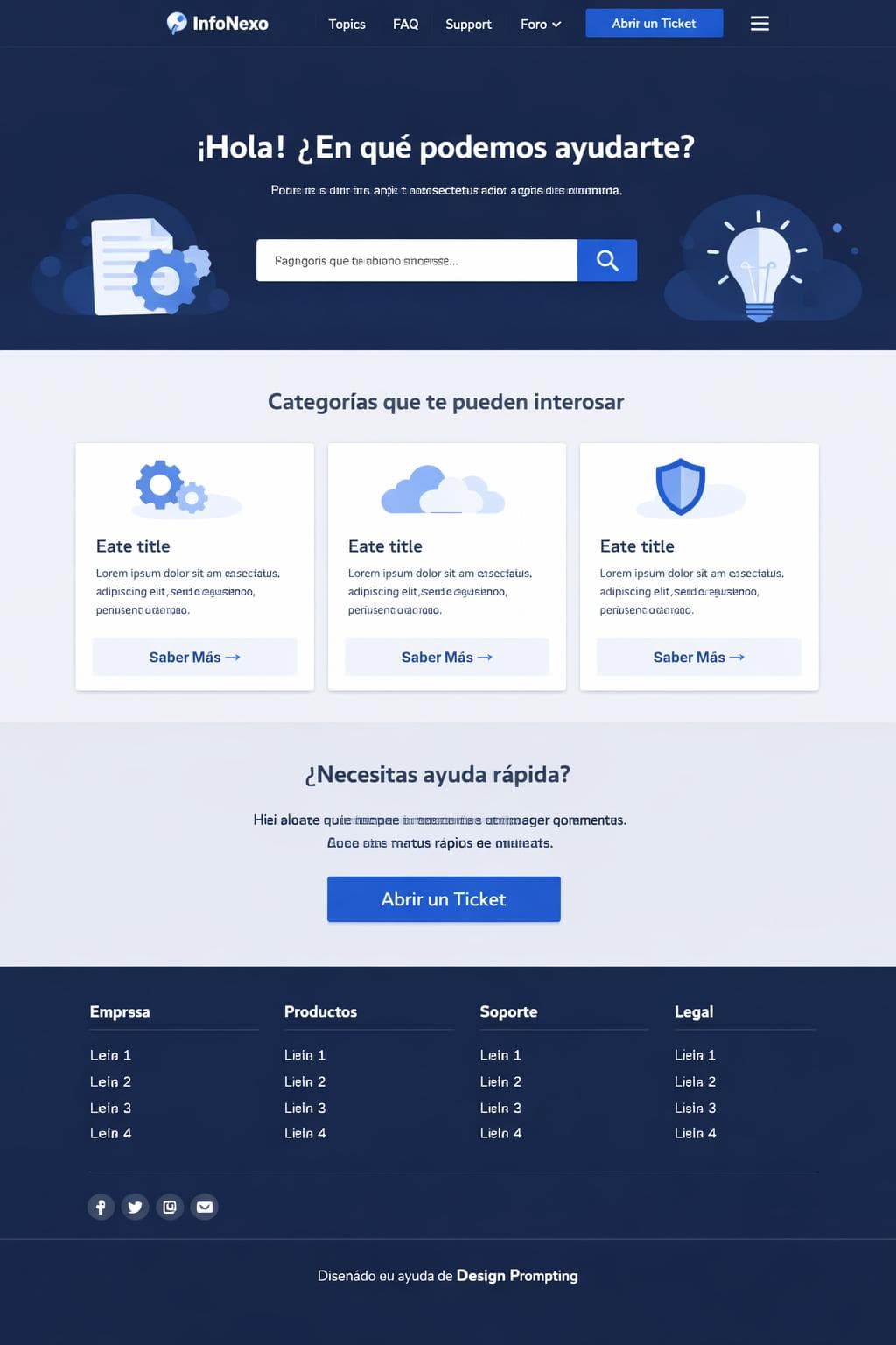 InfoNexo — vista previa del theme