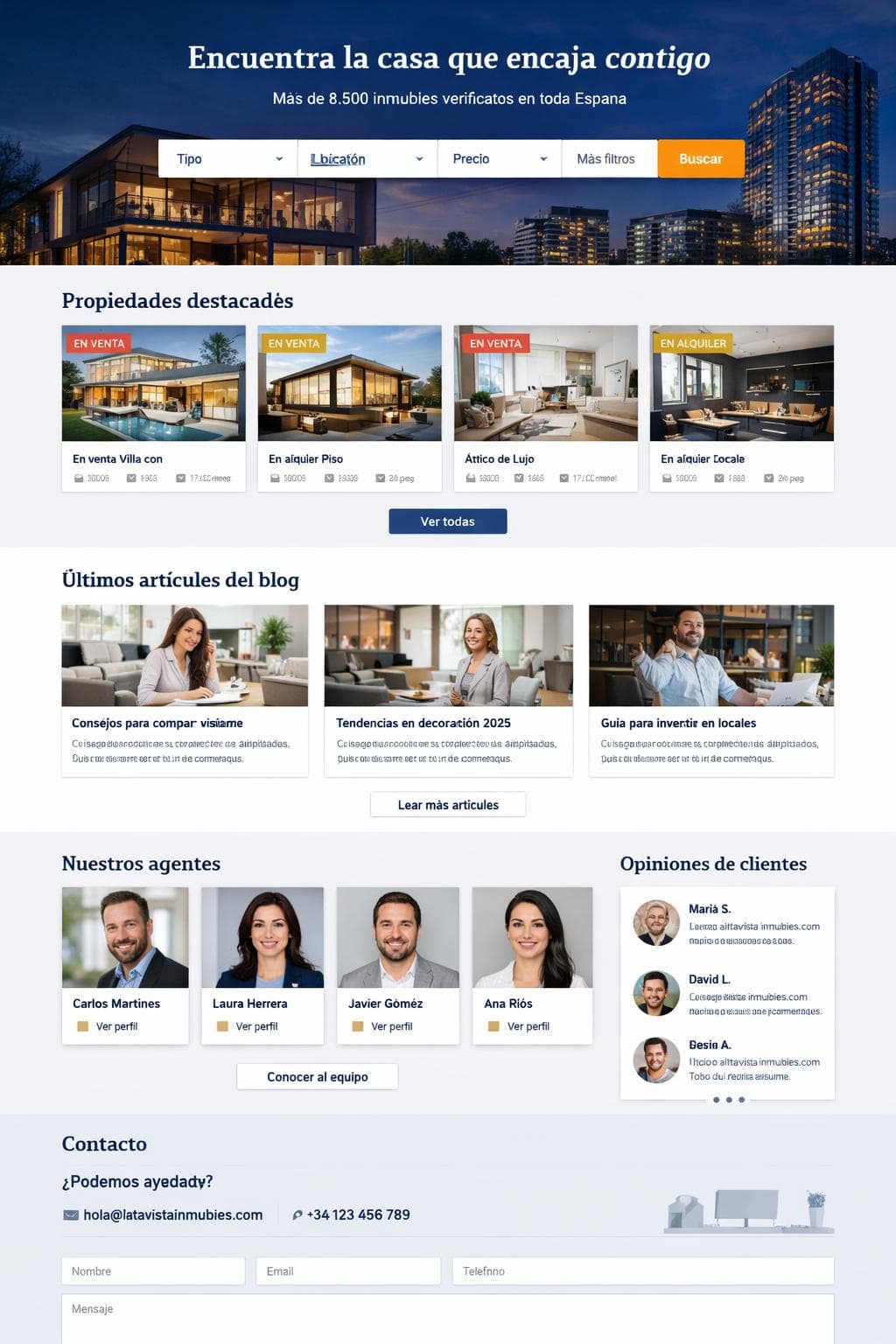 Inmobiliaria Alba — vista previa del theme