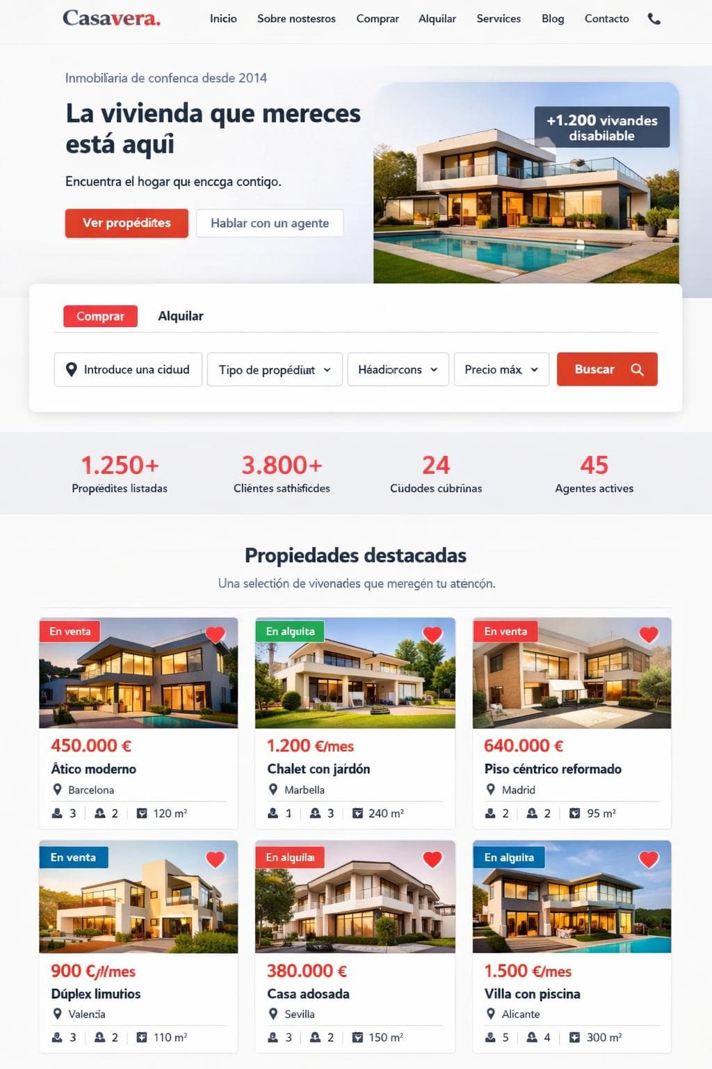 Inmobiliaria Zenit — vista previa del theme