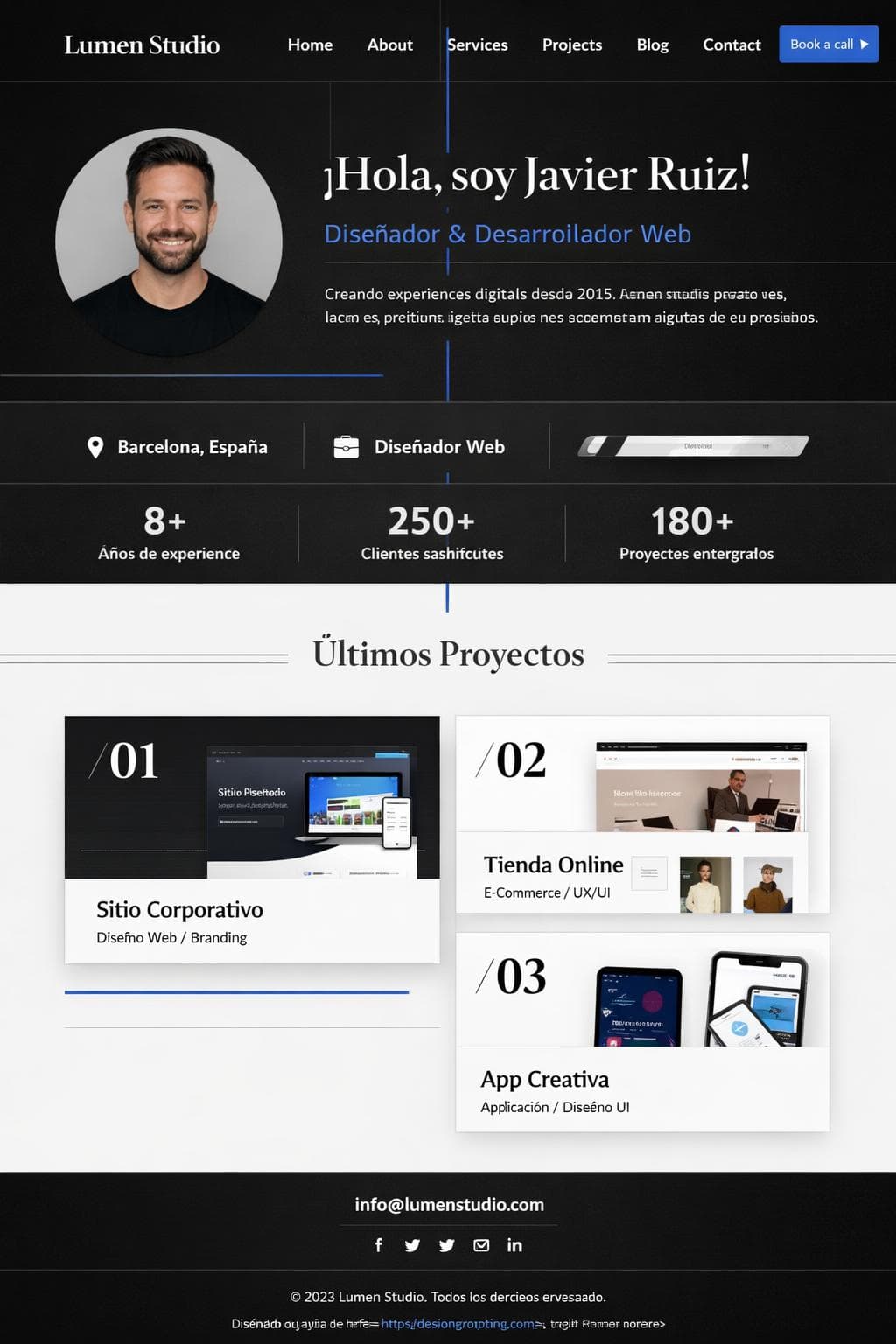 Instituto Coral — vista previa del theme