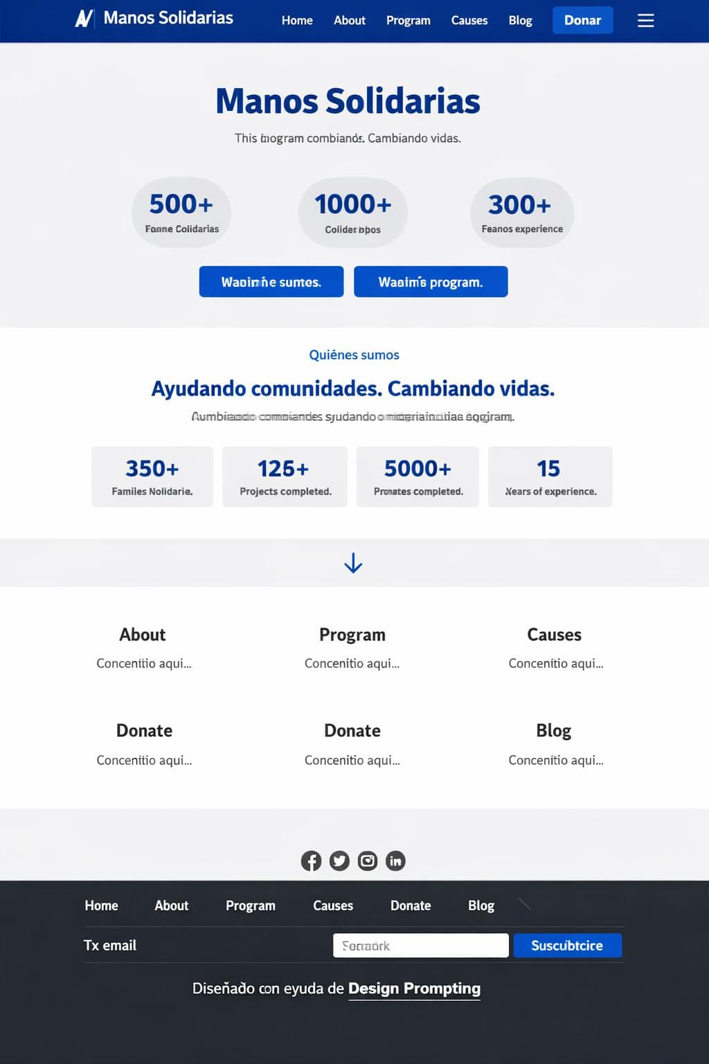Instituto Nimbo — vista previa del theme