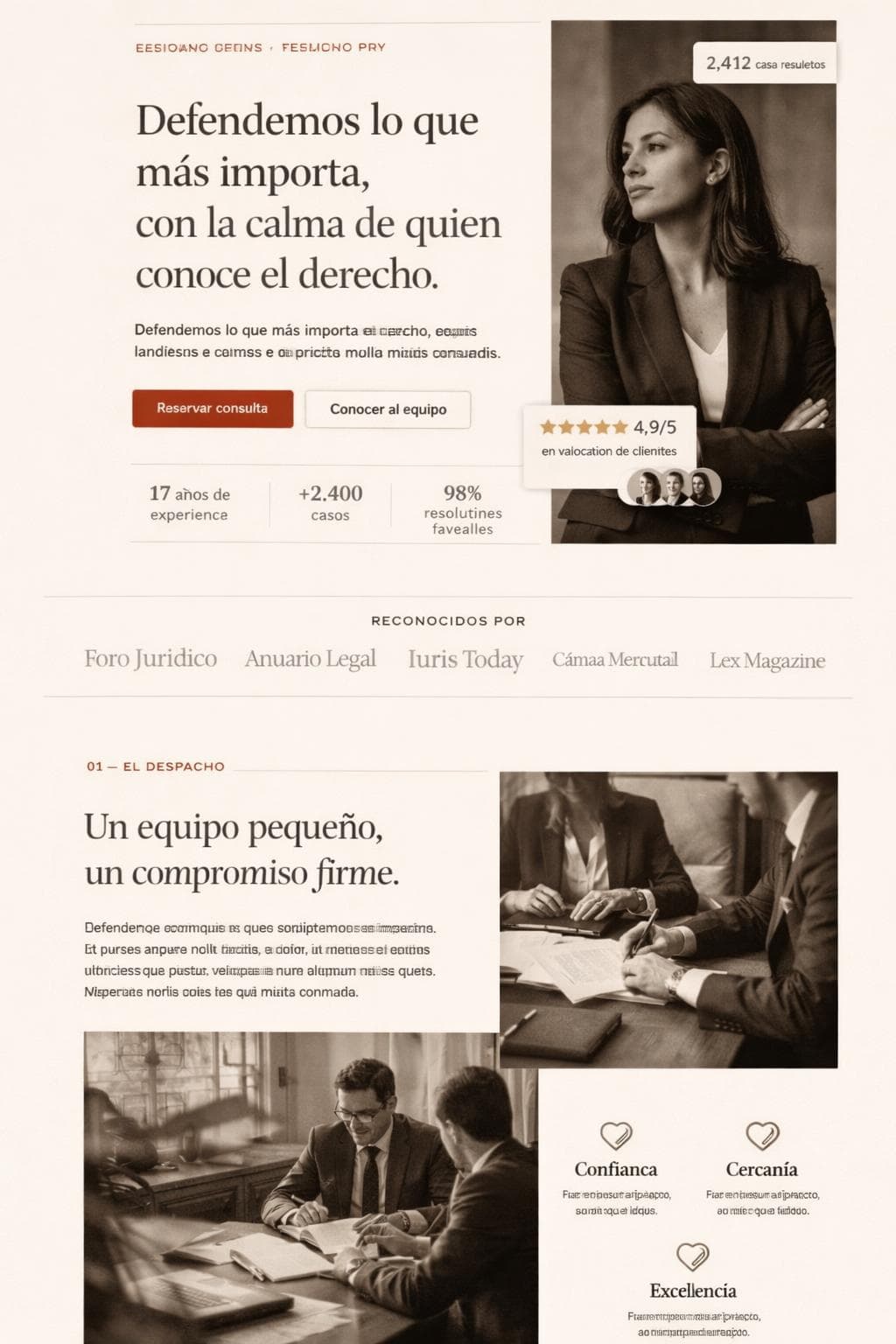 Iuris Norte — vista previa del theme