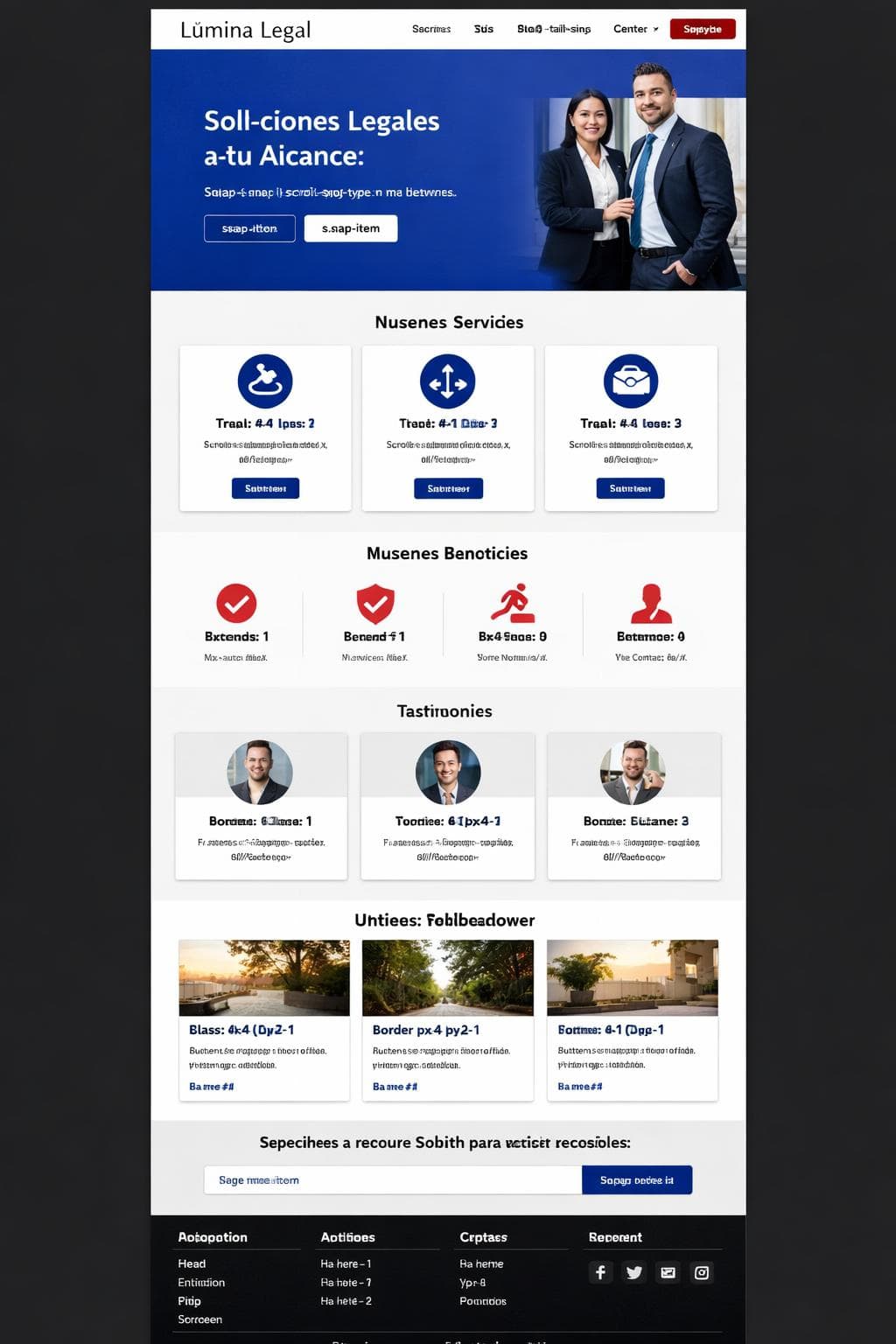Jurídico Delta — vista previa del theme