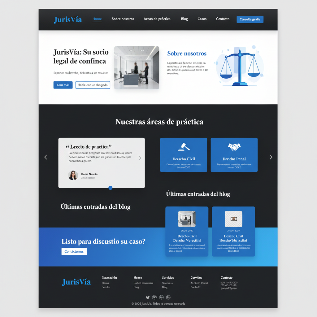 JurisVía — vista previa del theme
