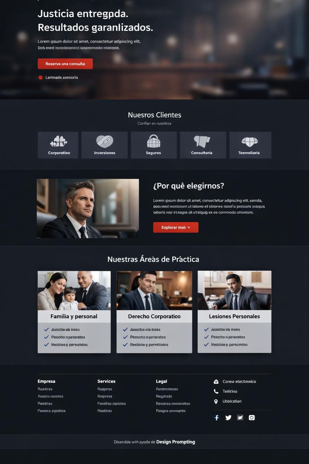 JusticiaNova — vista previa del theme