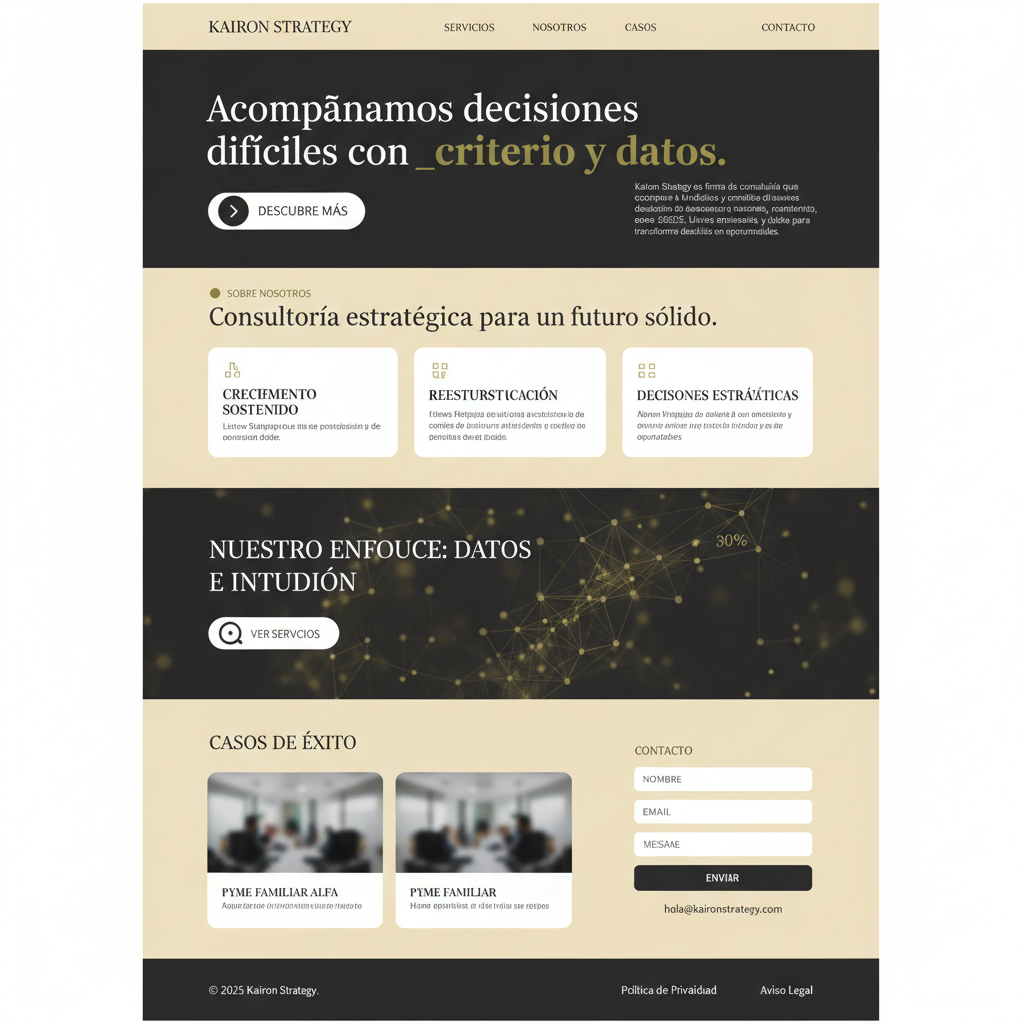 Kairon Strategy — vista previa del theme