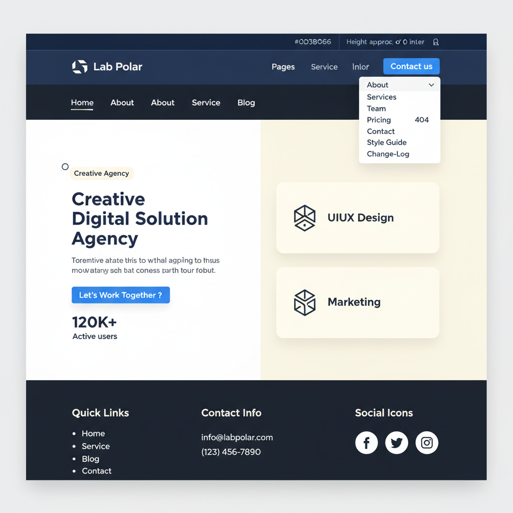 Lab Polar &mdash; vista previa del theme
