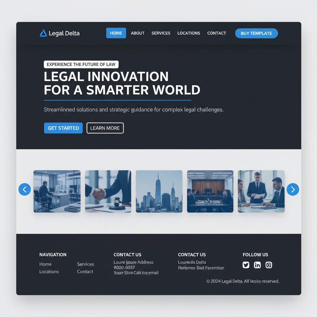 Legal Delta — vista previa del theme