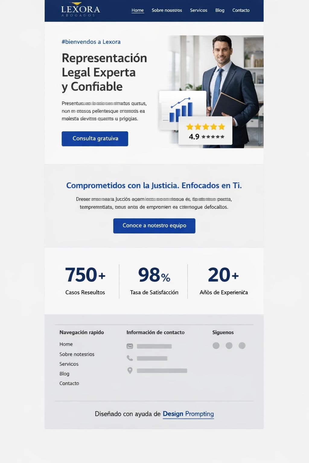Legal Lira — vista previa del theme