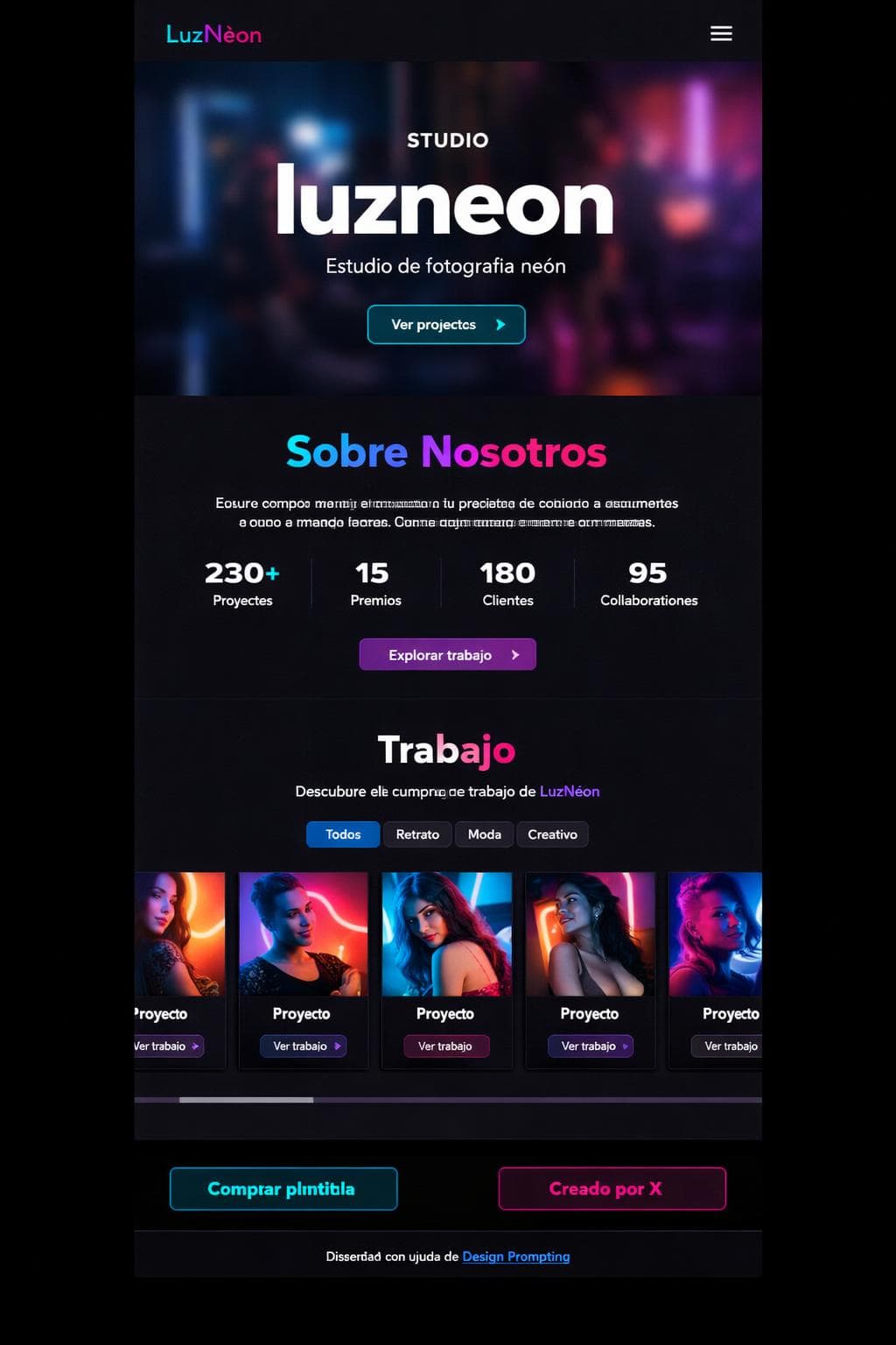 Lente Lira — vista previa del theme