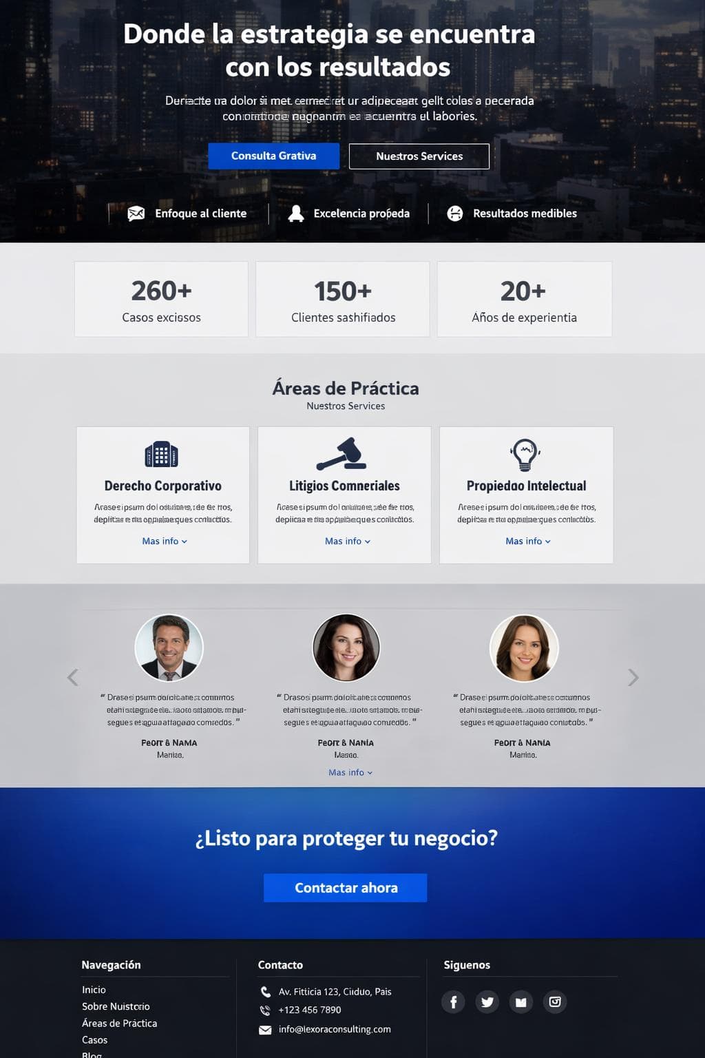 Lex Lira — vista previa del theme