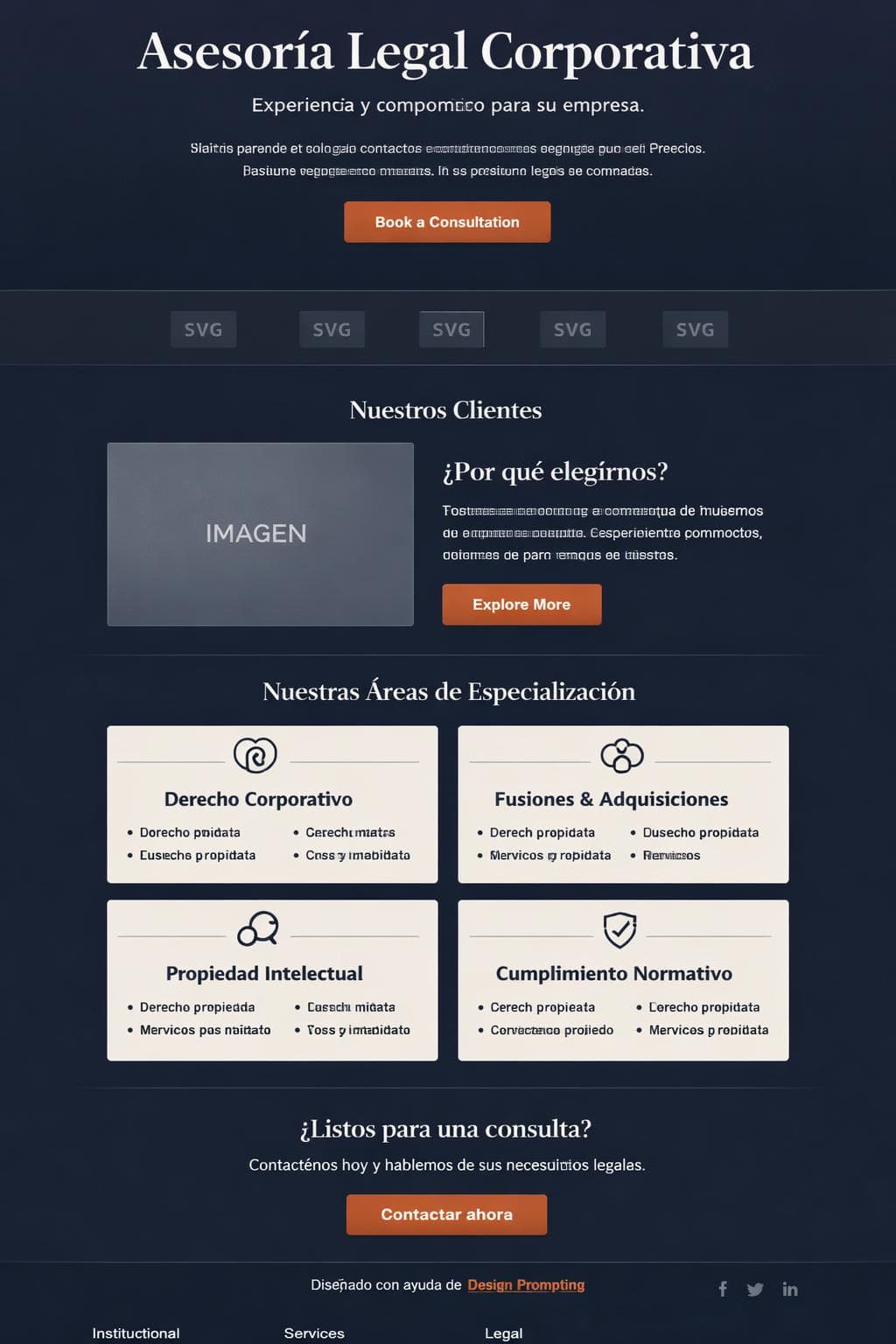 Lexara Consultoría — vista previa del theme
