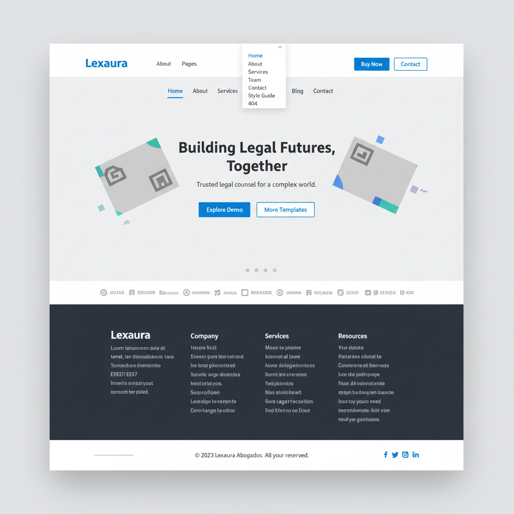 Lexaura Abogados — vista previa del theme