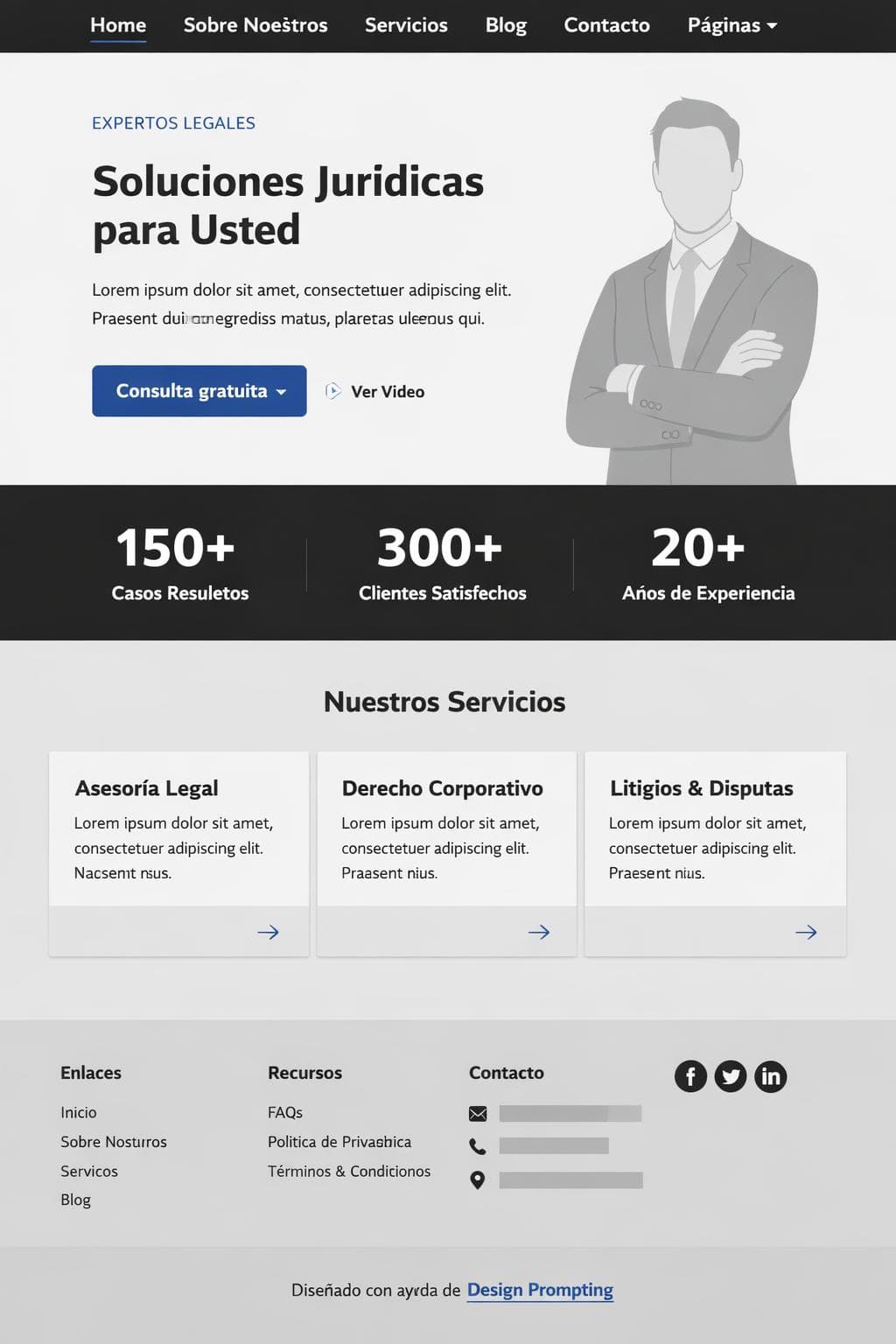 LexAura — vista previa del theme