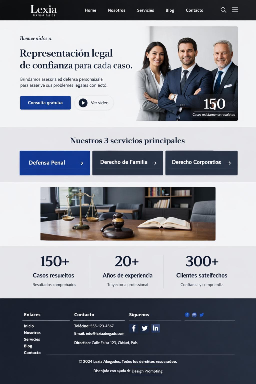 Lexia Abogados — vista previa del theme