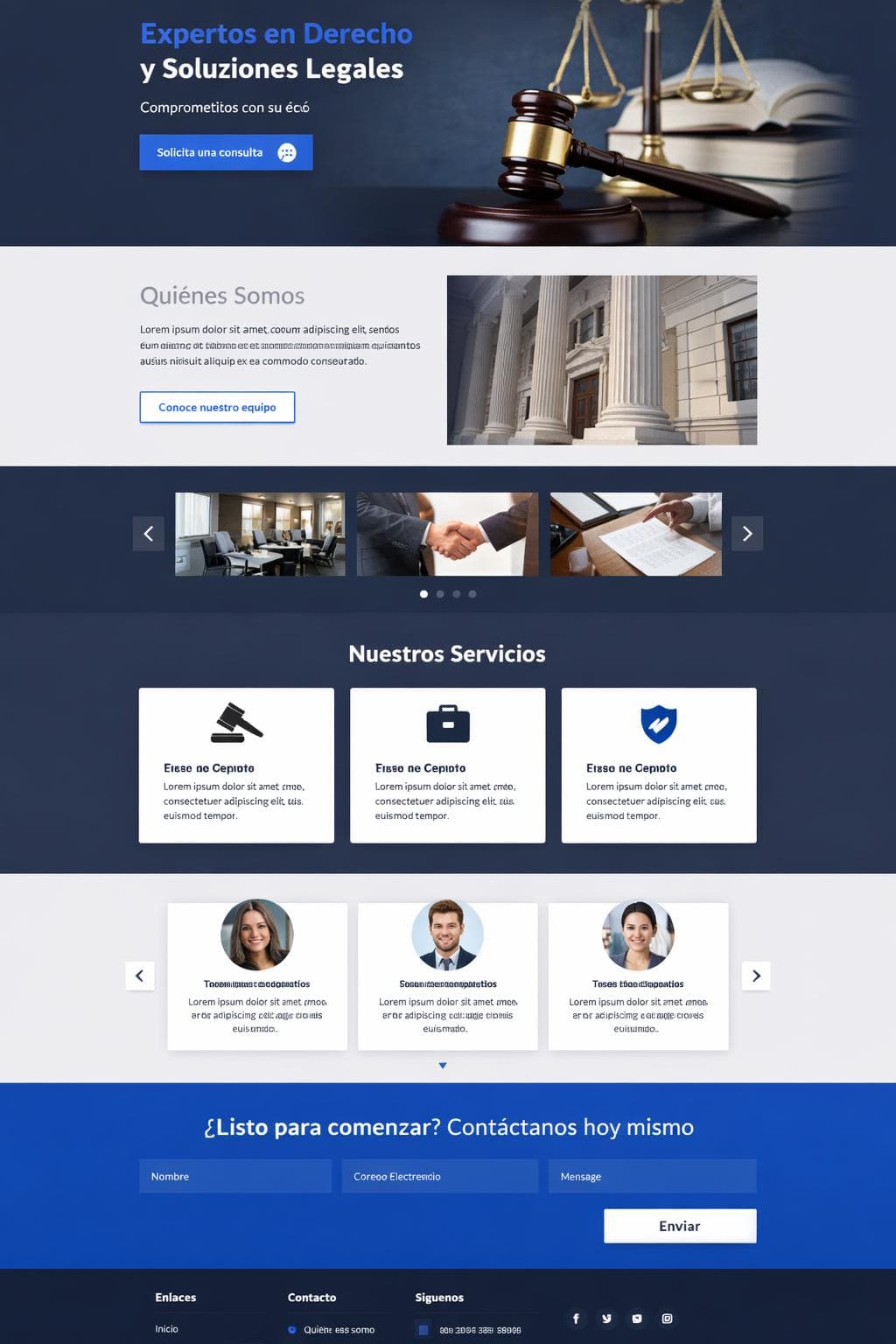 Lexia Jurídica — vista previa del theme