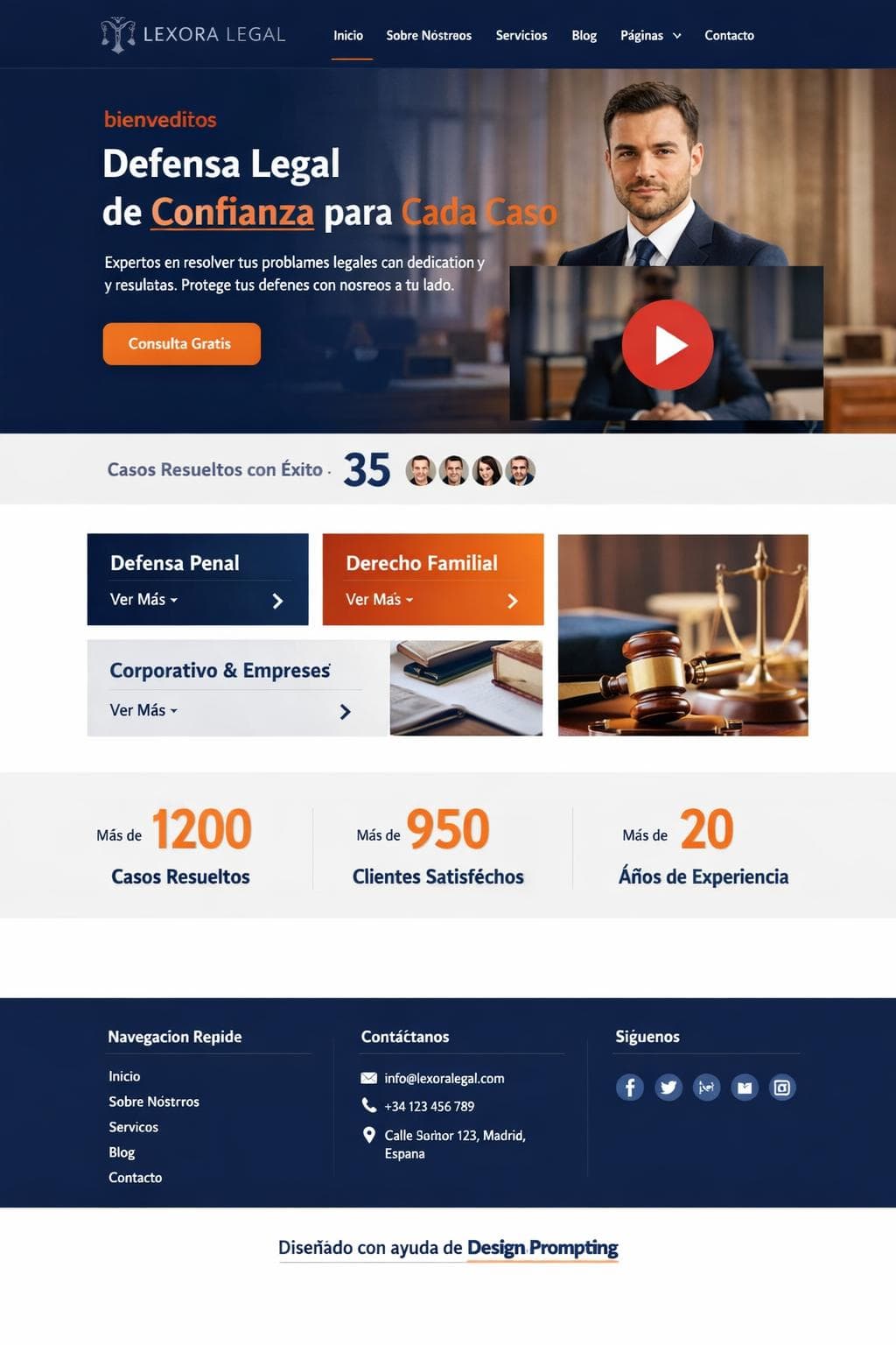 Lexora Legal — vista previa del theme