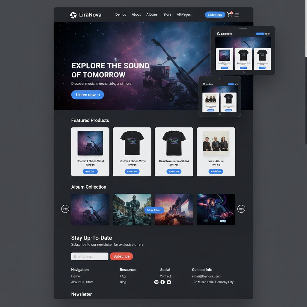 LiraNova — vista previa del theme
