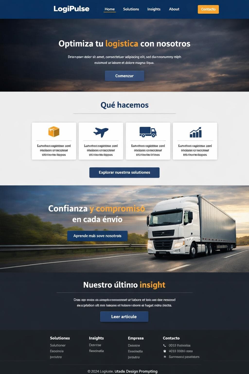 LogiPulse — vista previa del theme