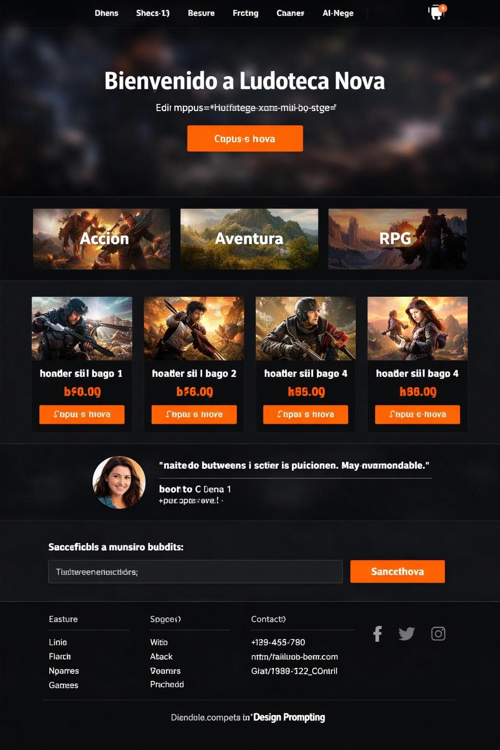 Ludoteca Nova — vista previa del theme