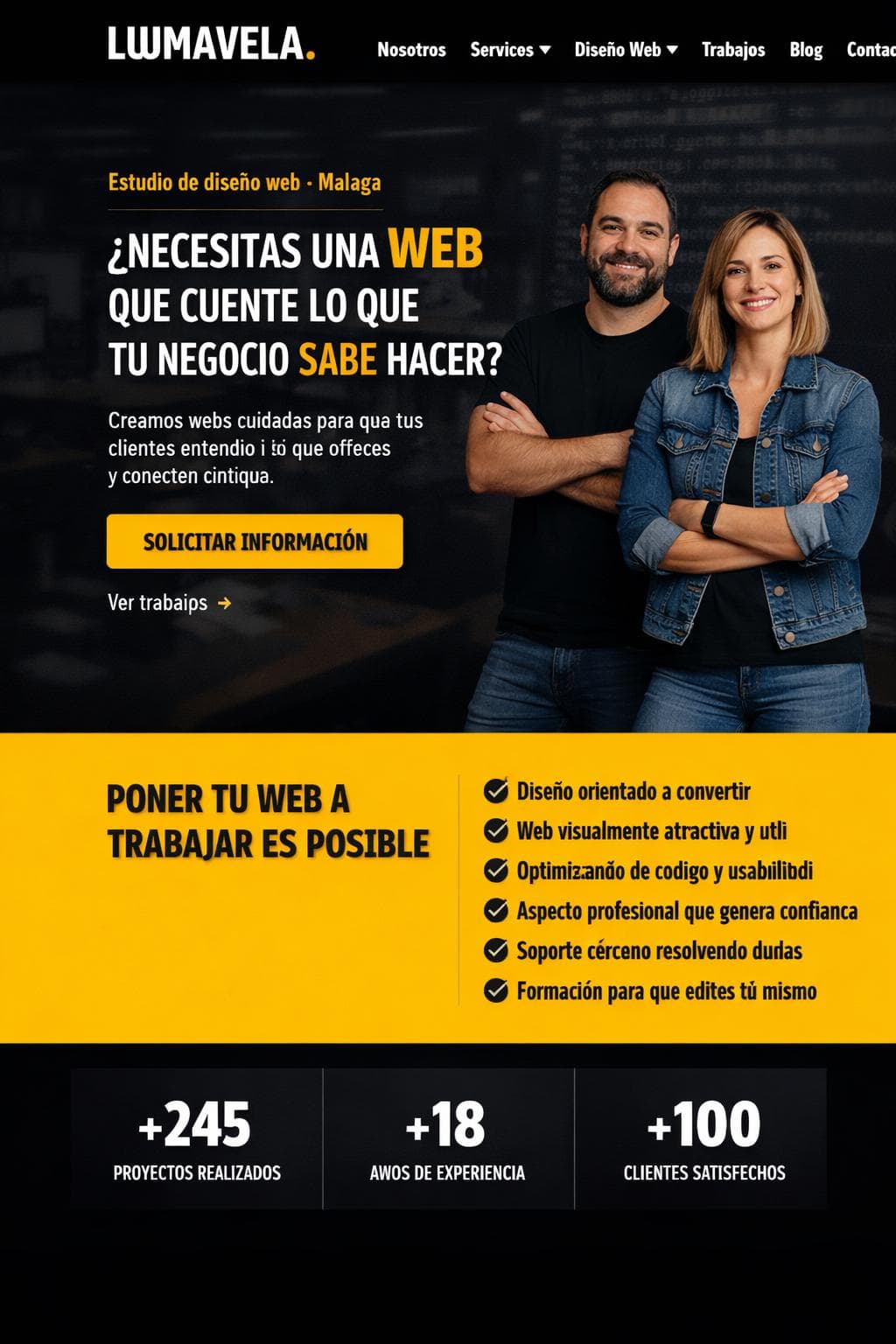 Lumavela Studio — vista previa del theme