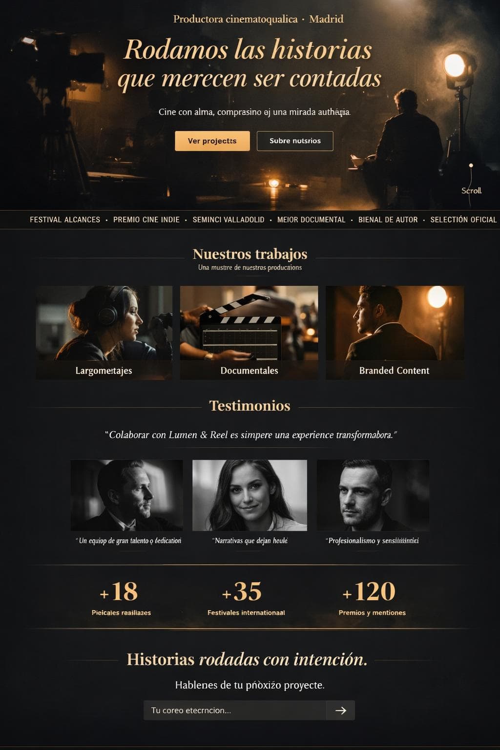 Lumen & Reel — vista previa del theme