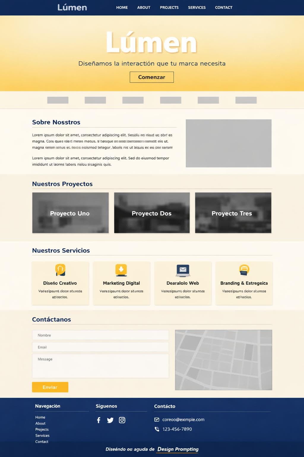 Lúmen Studio — vista previa del theme