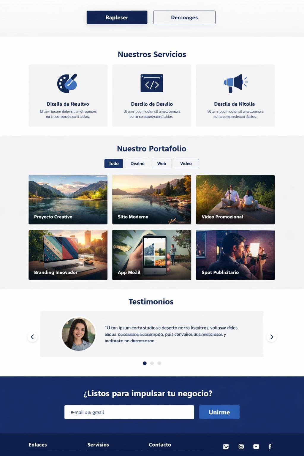 LumenCraft Studios — vista previa del theme