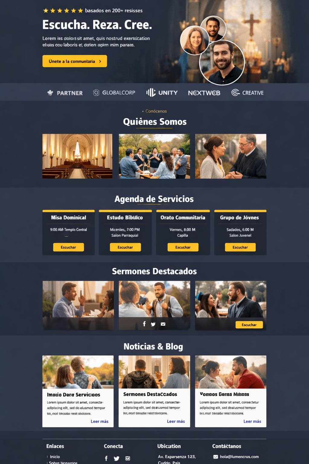 LumenCruz — vista previa del theme