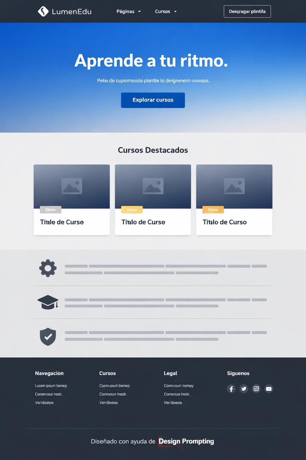 LumenEdu — vista previa del theme