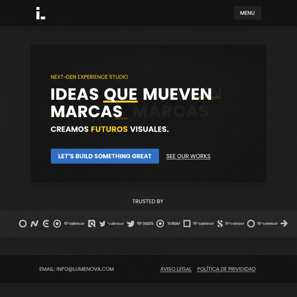 Lumenova Studio — vista previa del theme