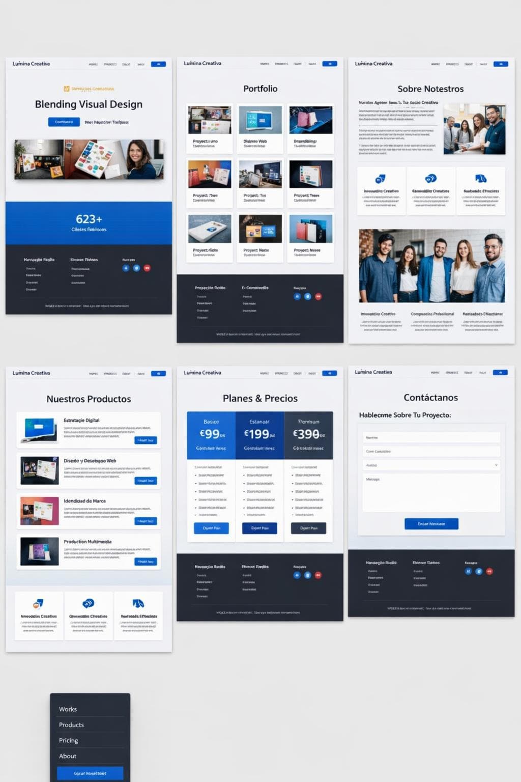 Lúmina Armonía — vista previa del theme