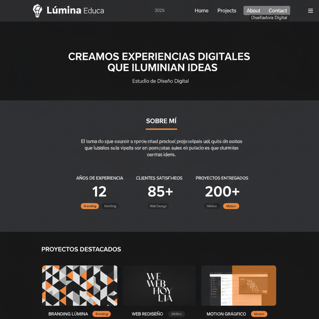 Lúmina Educa — vista previa del theme
