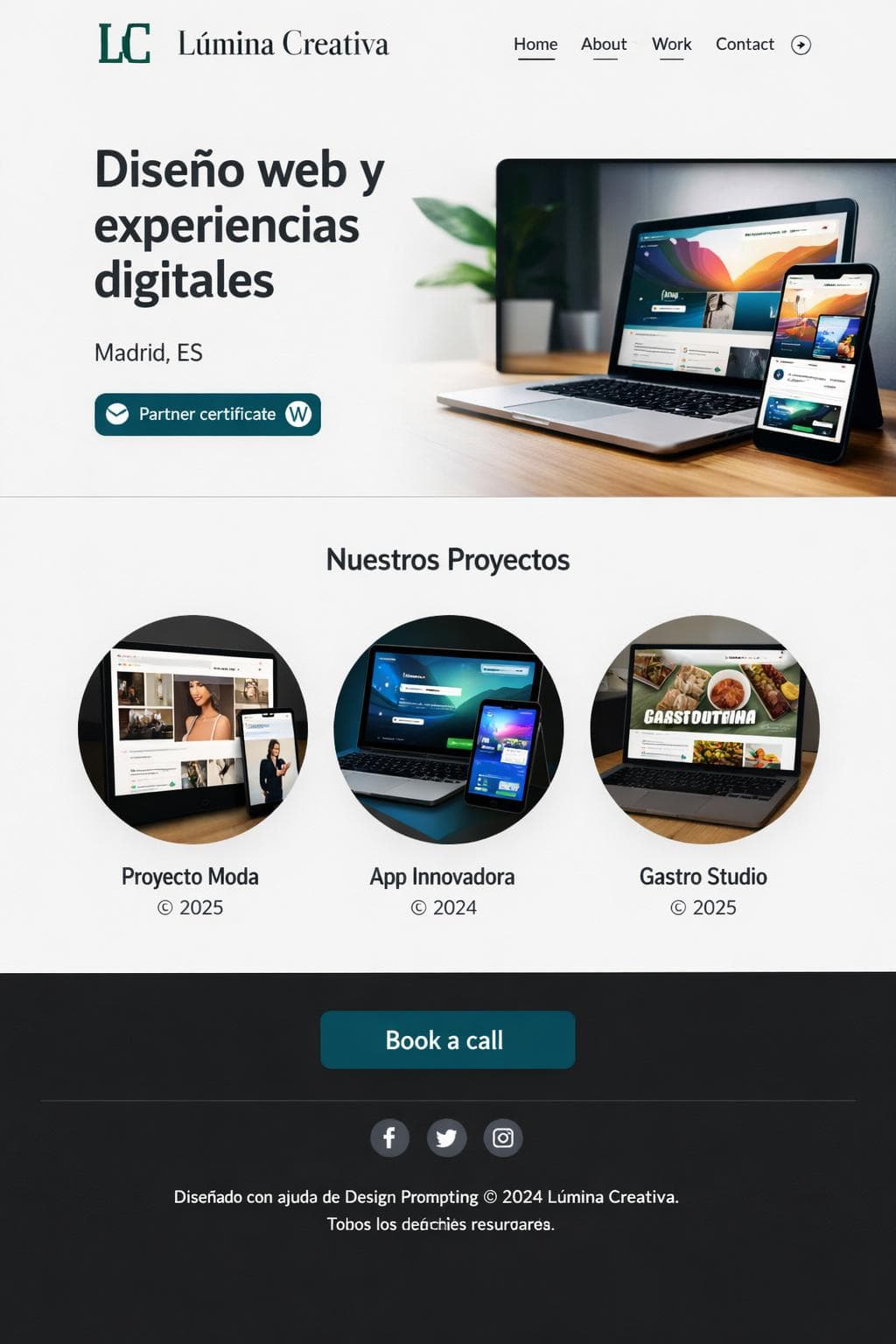 Lúmina Estética — vista previa del theme